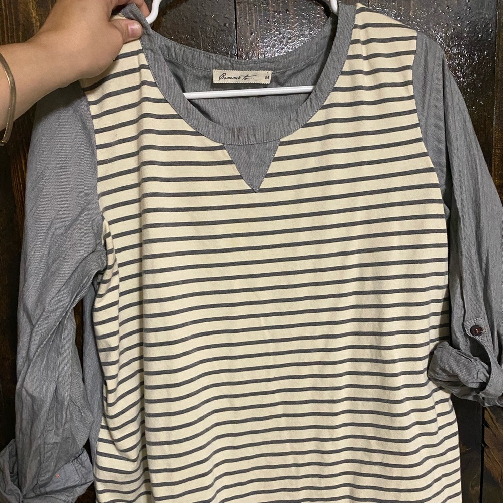 Long Sleeve Striped Top